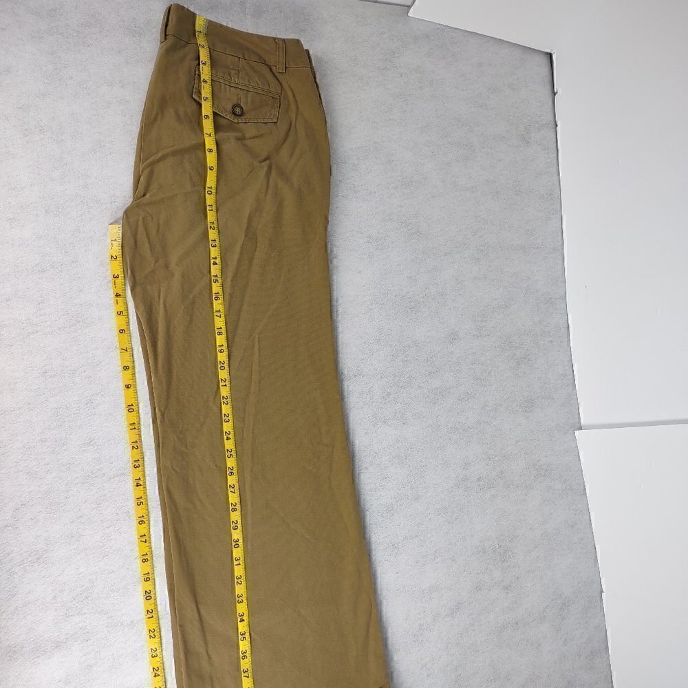 Lands End 100% Cotton French Walnut Misses Khaki Chinos Size (Fit 1) 12X32 (NWT) - Picture 7 of 12
